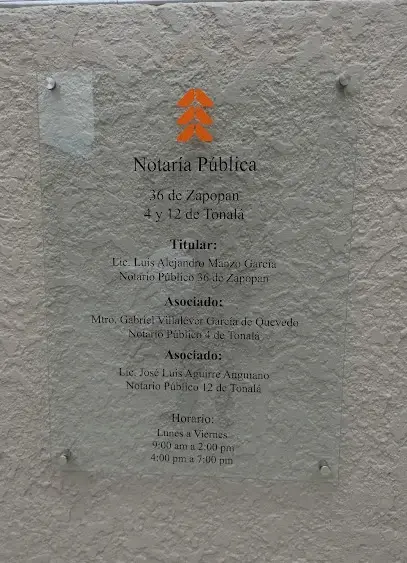 Notaria Pública 36 de Zapopan y Asociadas 4 y 12 de Tonalá