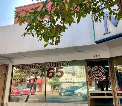 Notaría Pública 65 de Monterrey, Nuevo León.