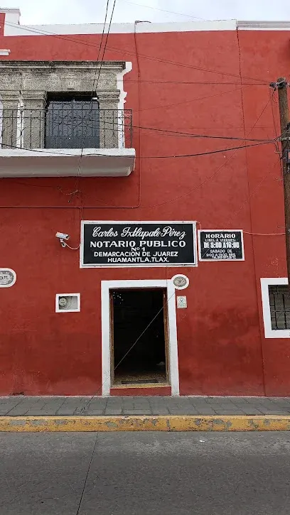 Notaria uno, Titular Carlos Ixtlapale Pérez